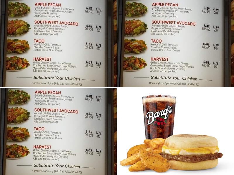 Wendy's Menu