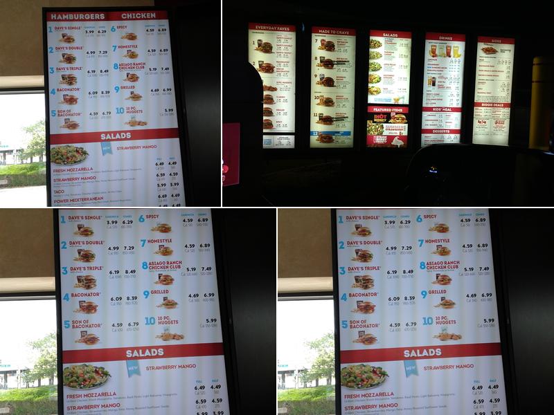 Wendy's Menu