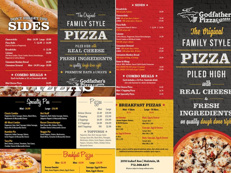 Godfather's Pizza Express Menu