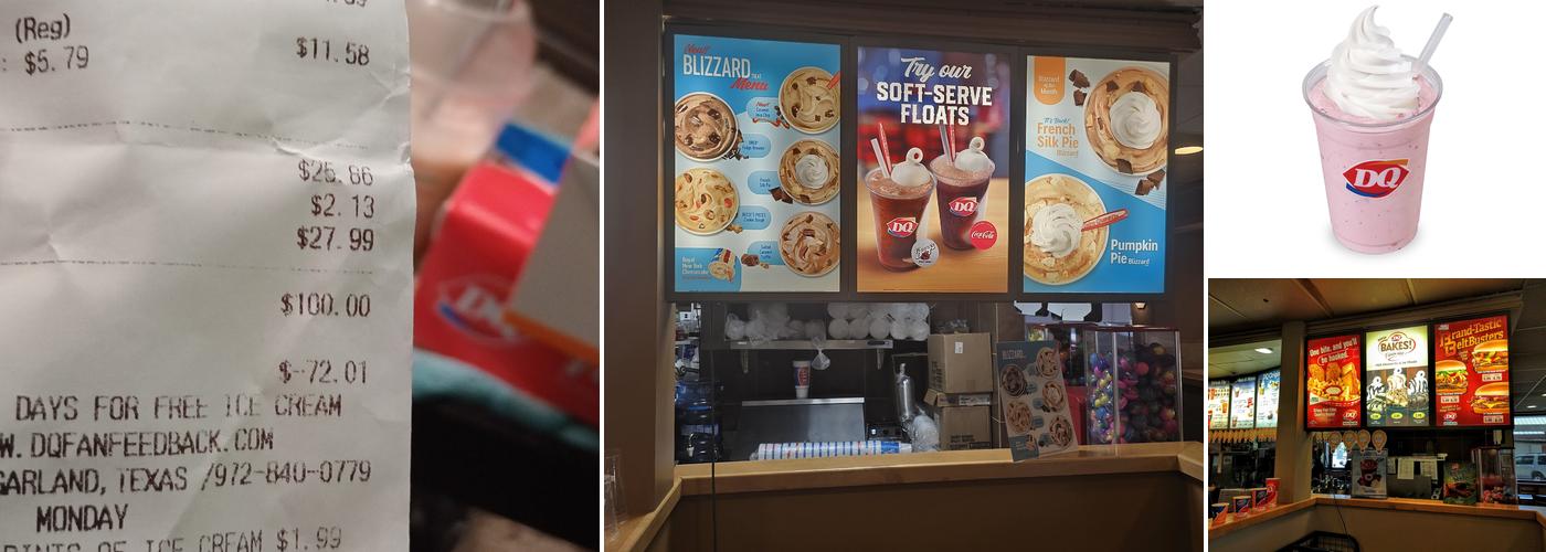 Dairy Queen Menu