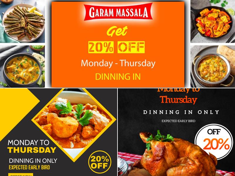 Garam Massala, Cheadle Hulme Menu
