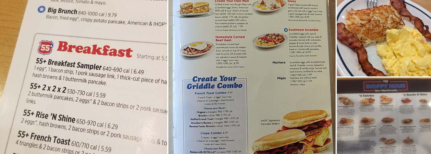 IHOP Menu