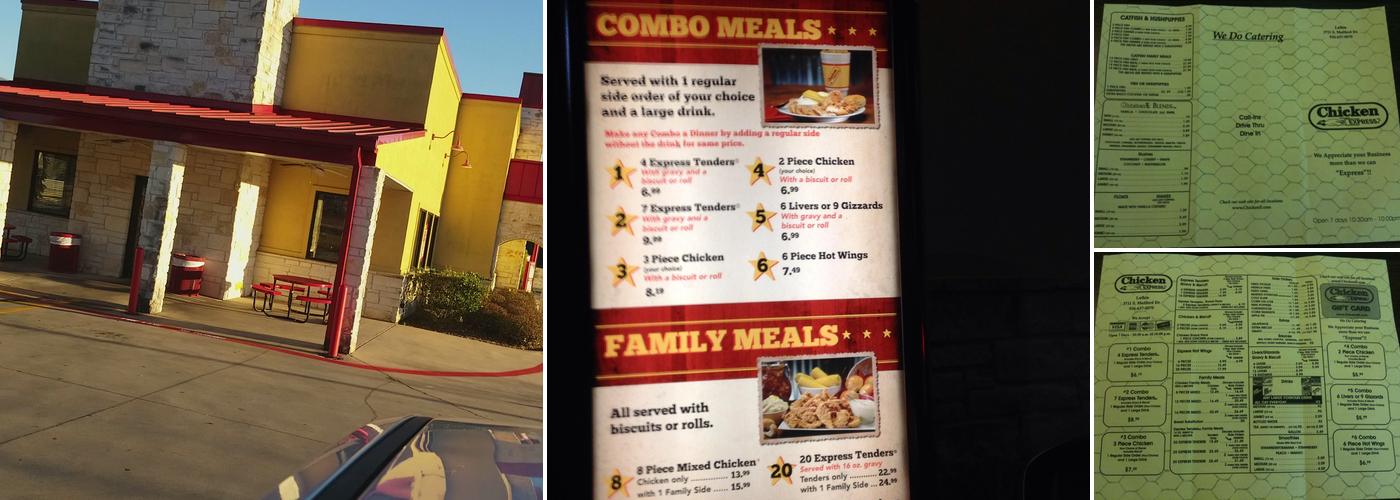 Chicken Express Menu