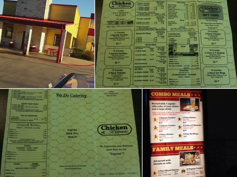 Chicken Express Menu