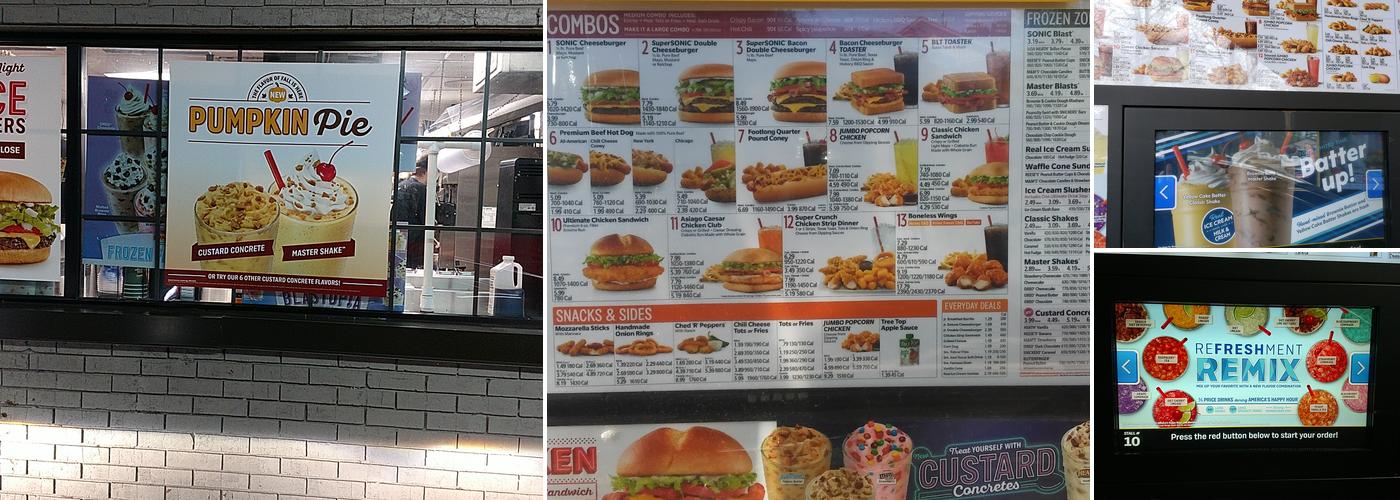 Sonic Drive-In Menu