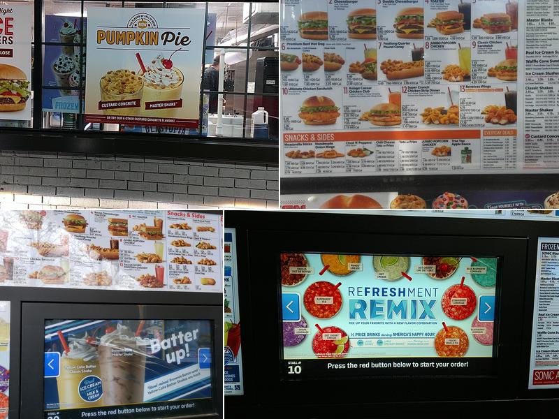 Sonic Drive-In Menu