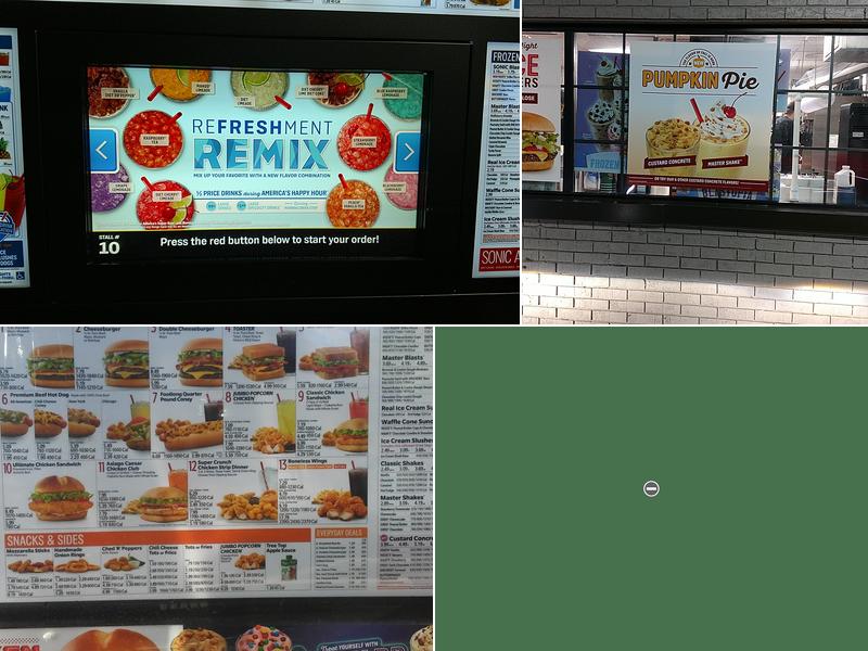 Sonic Drive-In Menu