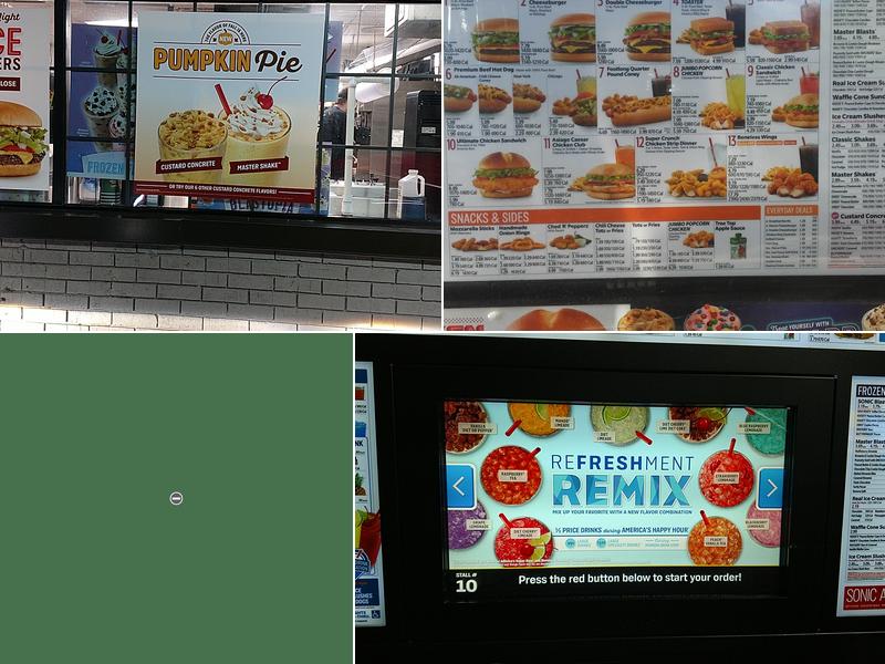 Sonic Drive-In Menu