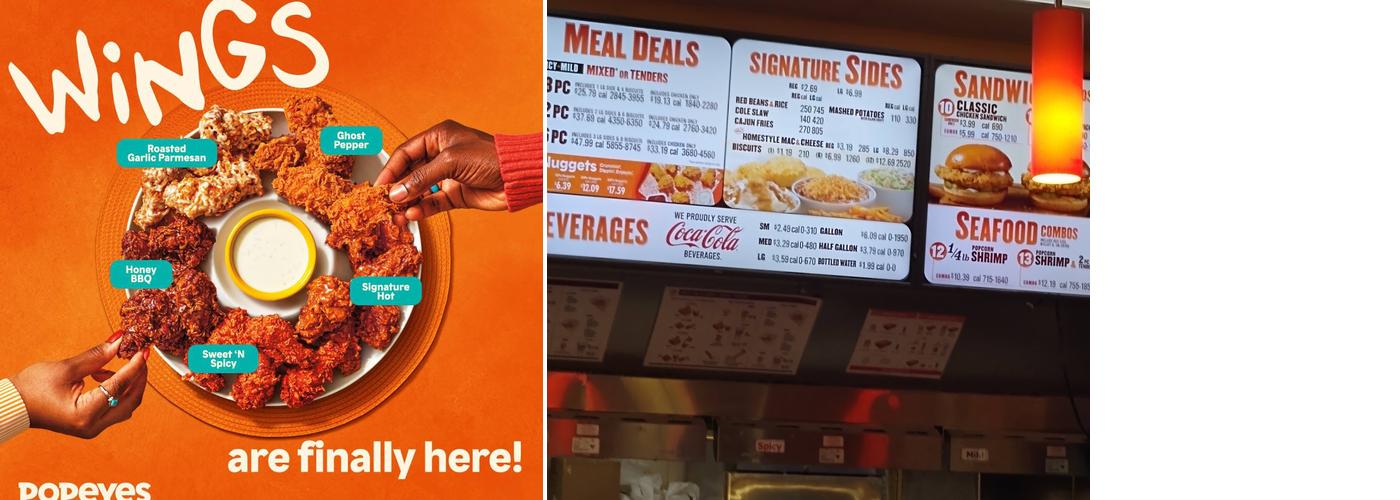 Popeyes Louisiana Kitchen Menu