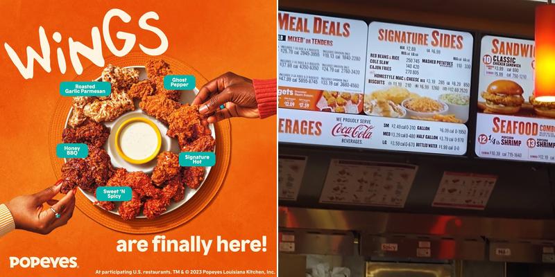 Popeyes Louisiana Kitchen Menu