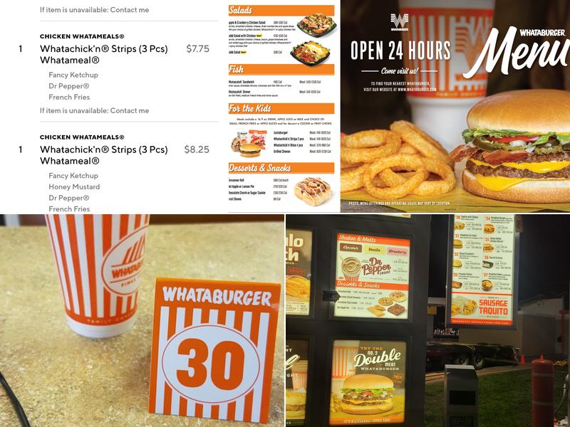 Whataburger Menu