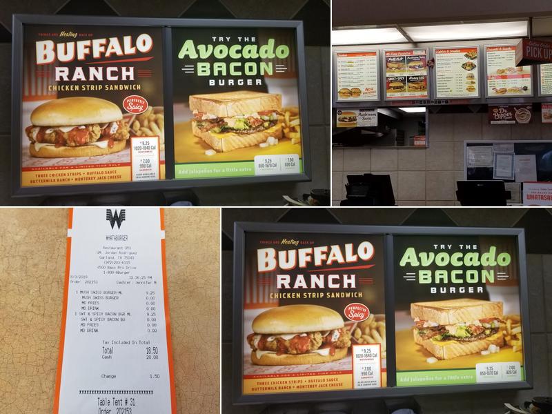 Whataburger Menu