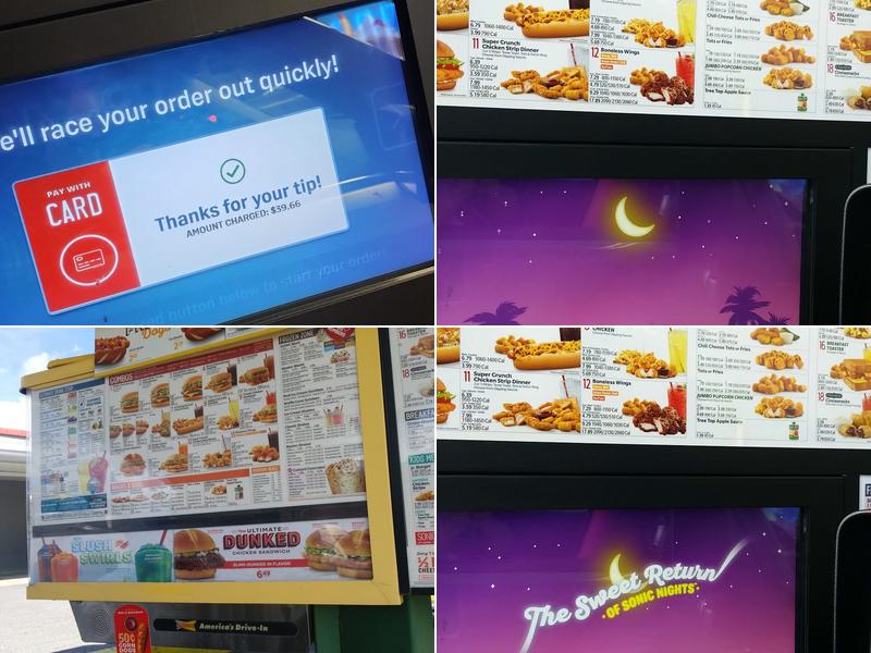 Sonic Drive-In Menu