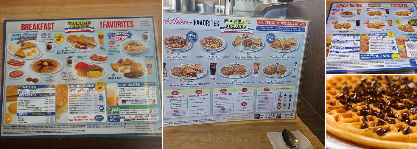 Waffle House Menu