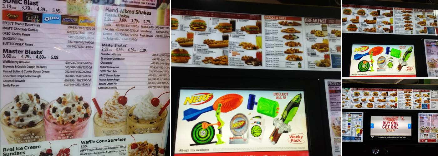 Sonic Drive-In Menu