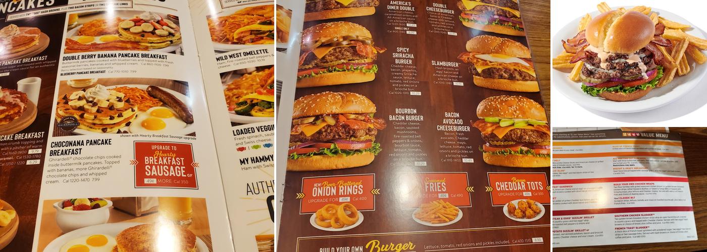 Denny's Restaurant Menu