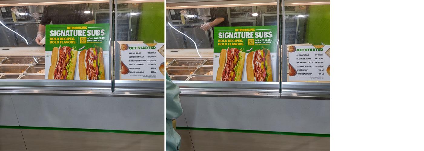 Subway Menu