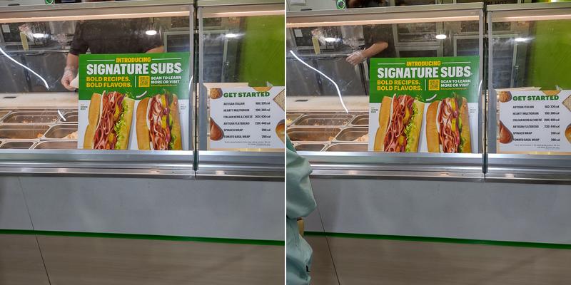Subway Menu