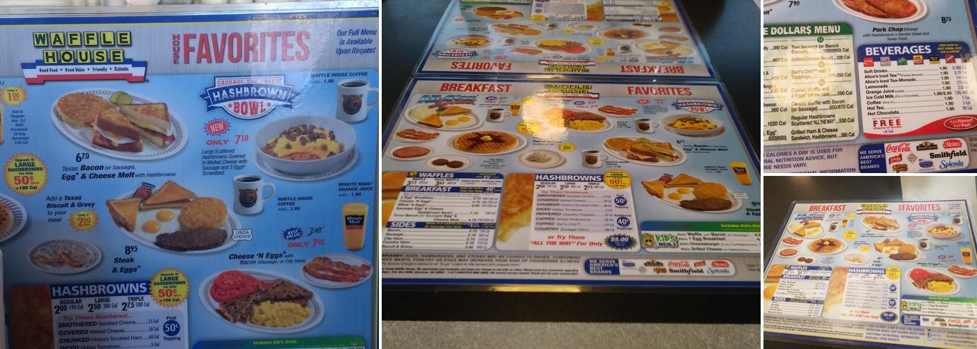 Waffle House Menu