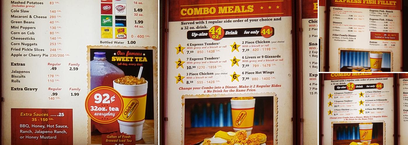Chicken Express Menu
