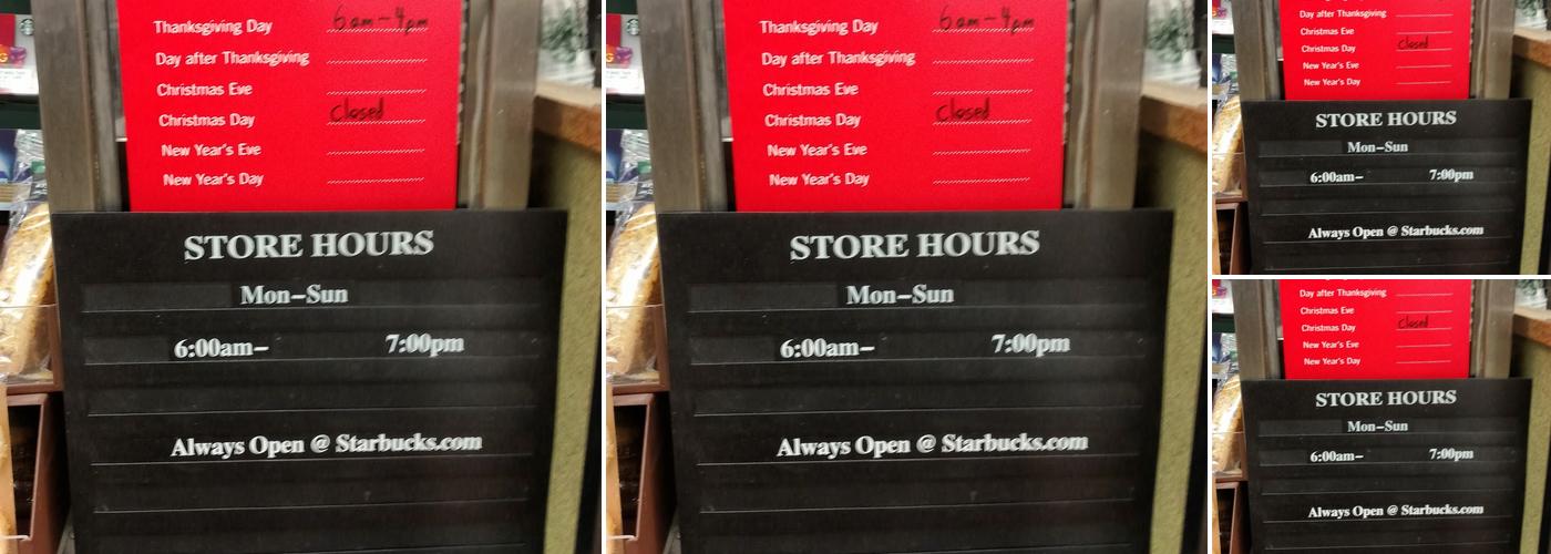 Starbucks Menu