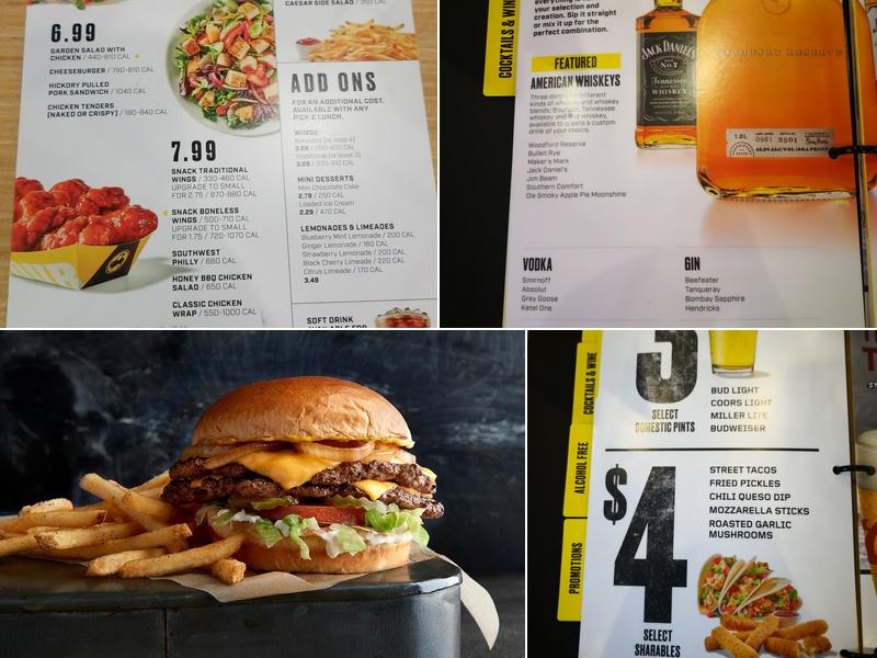 Buffalo Wild Wings Menu