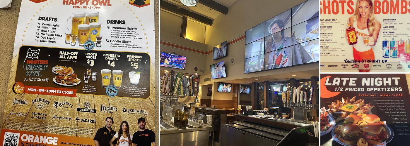 Hooters Menu