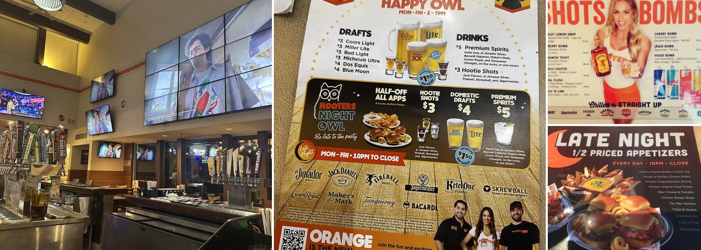 Hooters Menu