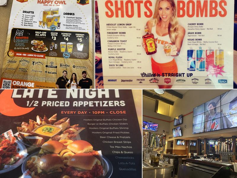 Hooters Menu