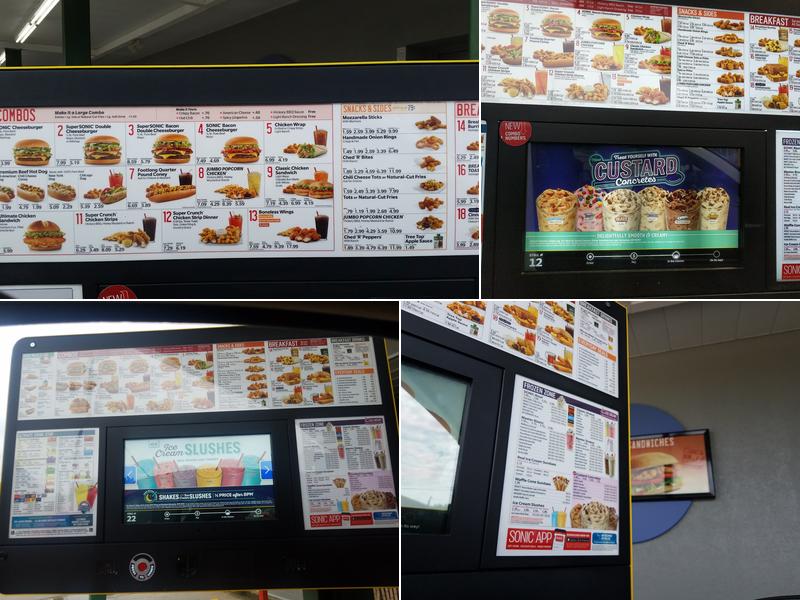 Sonic Drive-In Menu
