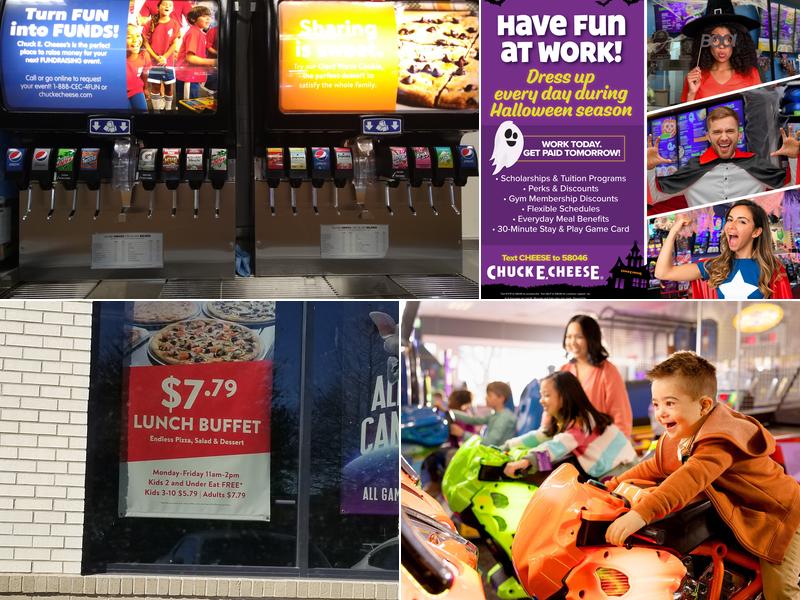 Chuck E. Cheese Menu