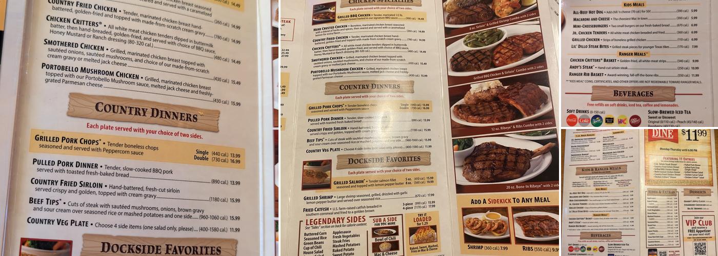 Texas Roadhouse Menu