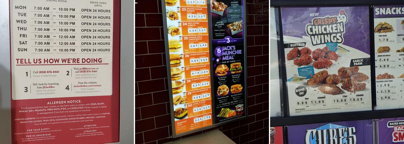 Jack In The Box Menu