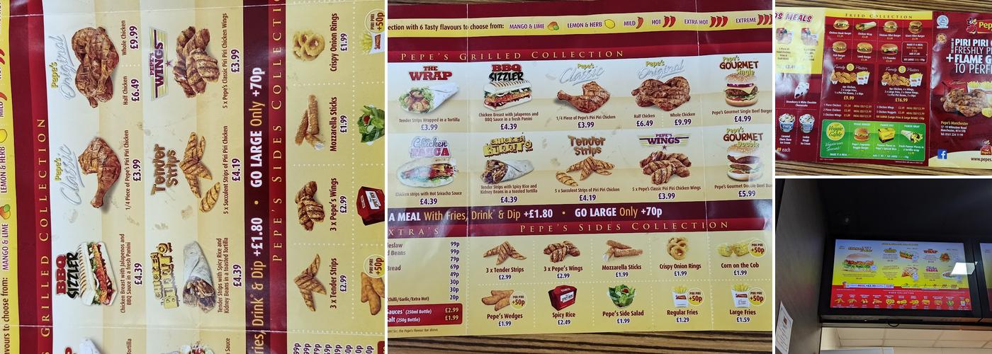 Pepe's Menu