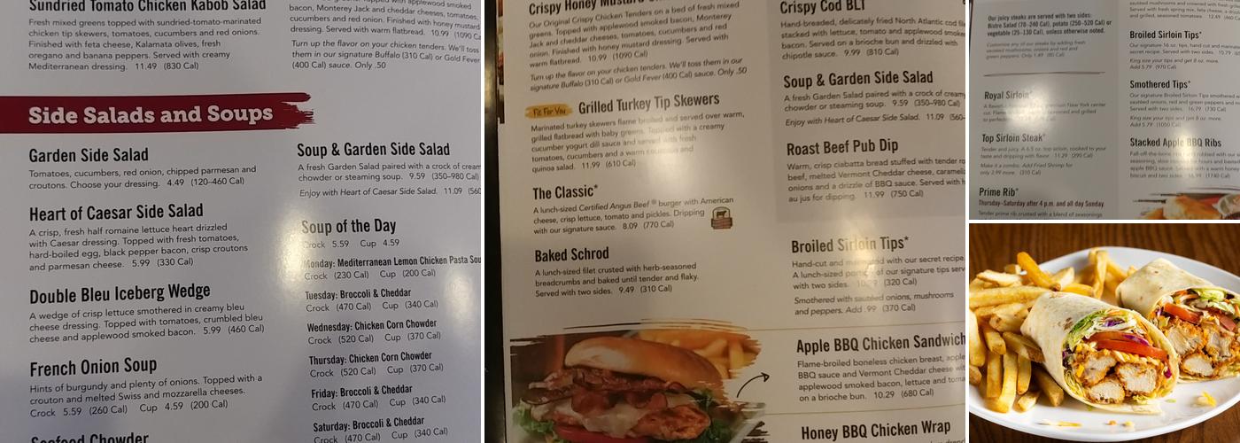 99 Restaurants Menu