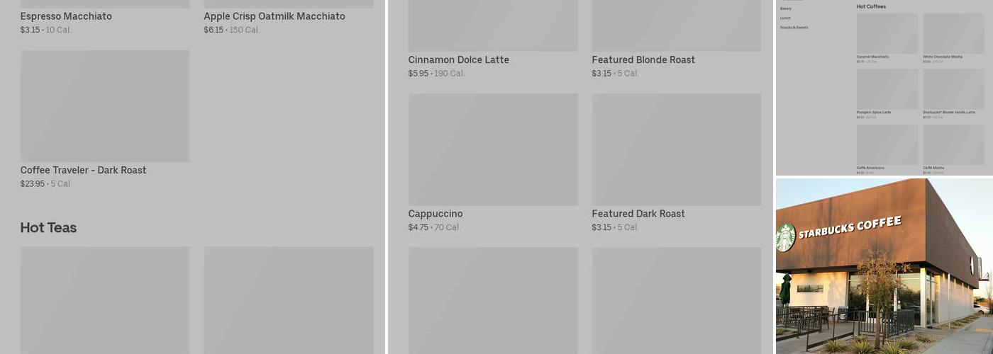 Starbucks Menu