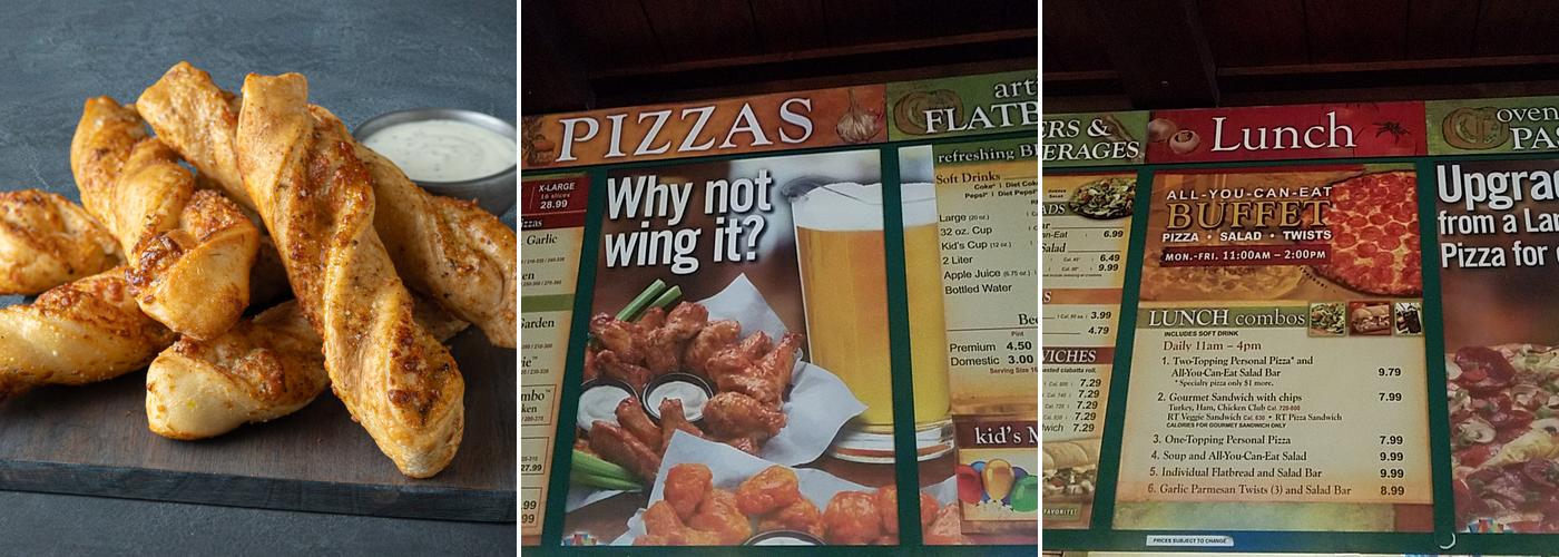 Round Table Pizza Menu