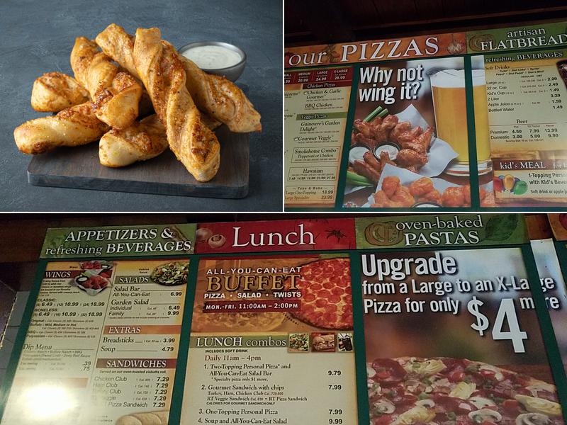 Round Table Pizza Menu