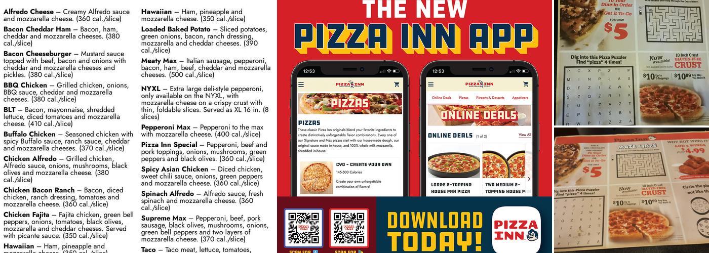 Pizza Inn Menu