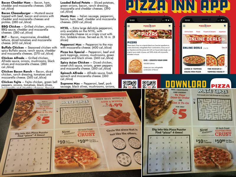 Pizza Inn Menu