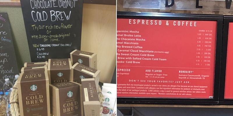 Starbucks Menu