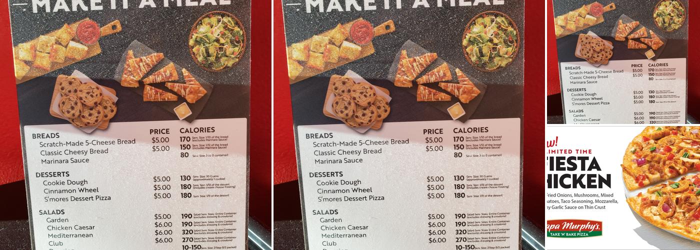 Papa Murphy's | Take 'N' Bake Pizza Menu