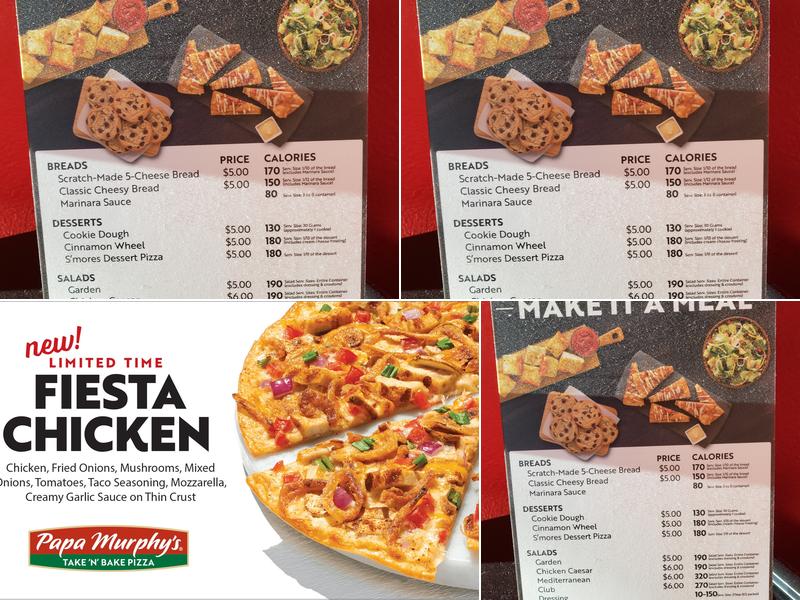 Papa Murphy's | Take 'N' Bake Pizza Menu