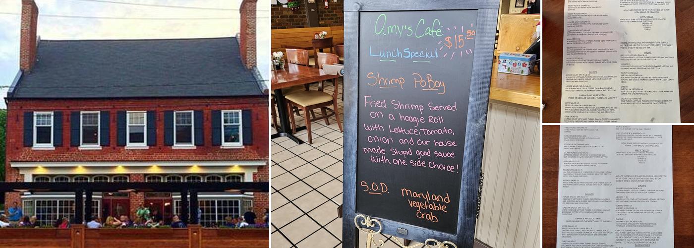 Amy's Cafe Menu