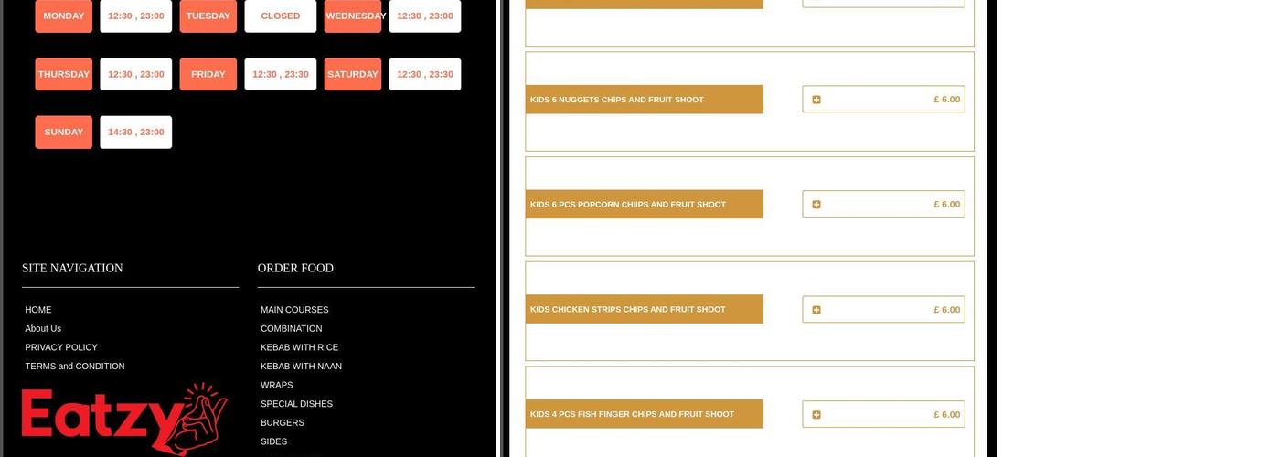 Stevenage Charcoal Grill Menu