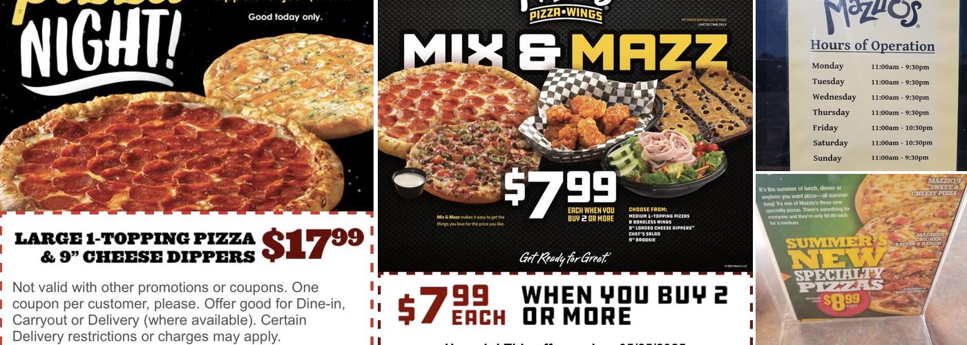Mazzio’s Pizza & Wings Menu