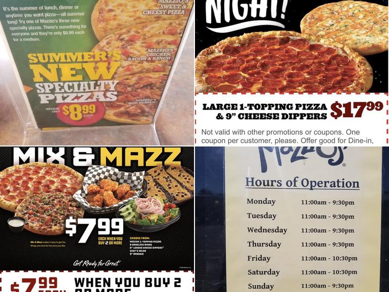 Mazzio’s Pizza & Wings Menu