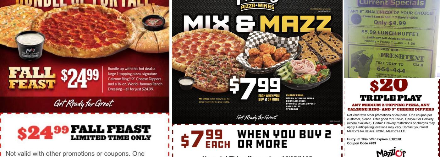 Mazzio’s Pizza & Wings Menu