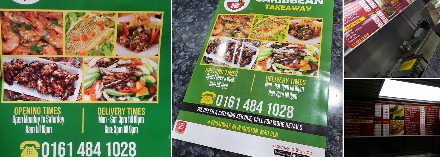 GG'S Caribbean Takeaway Menu