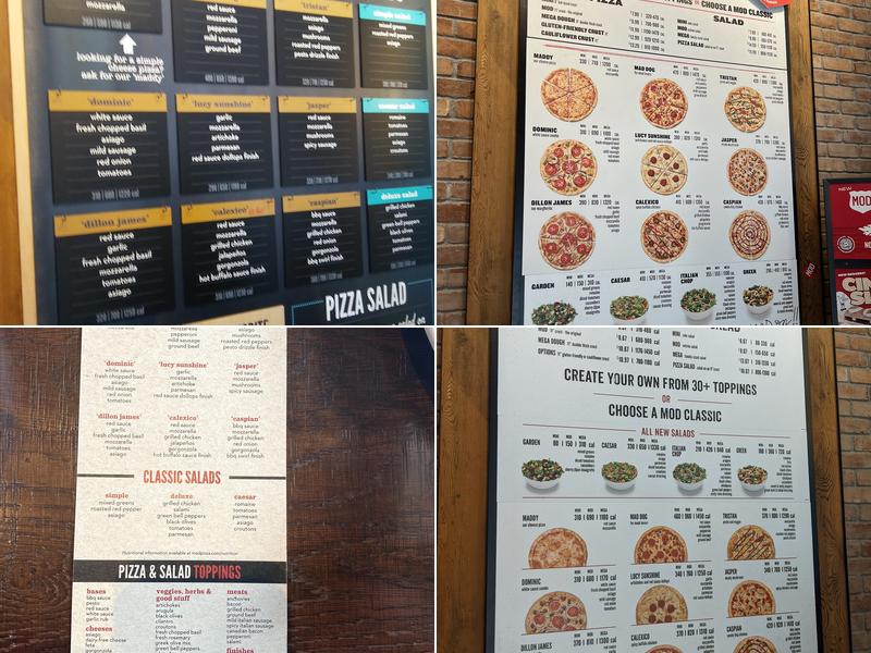 MOD Pizza Menu